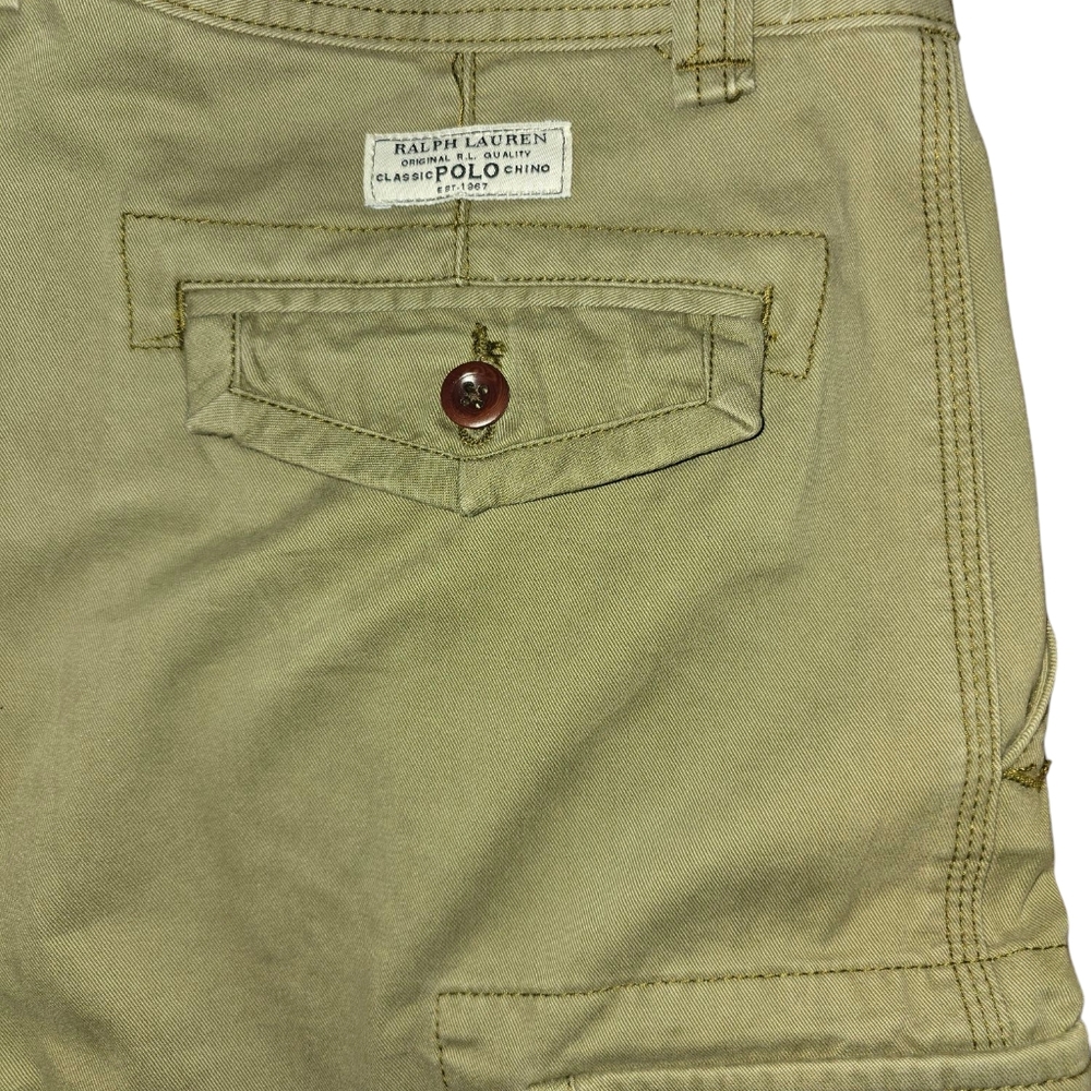 Polo Ralph Lauren Men's Olive Cargo Shorts - Picture 13 of 16